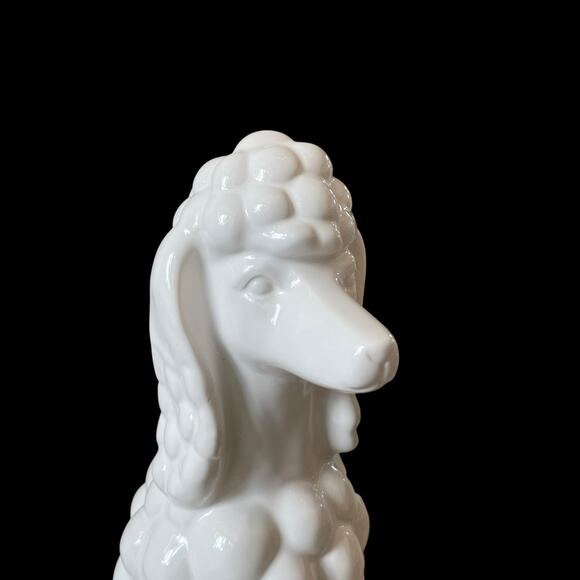 Fancy French Poodle Figurine Statue Large 17in White Ceramic Luxury Decor NEW - Picture 9 of 15